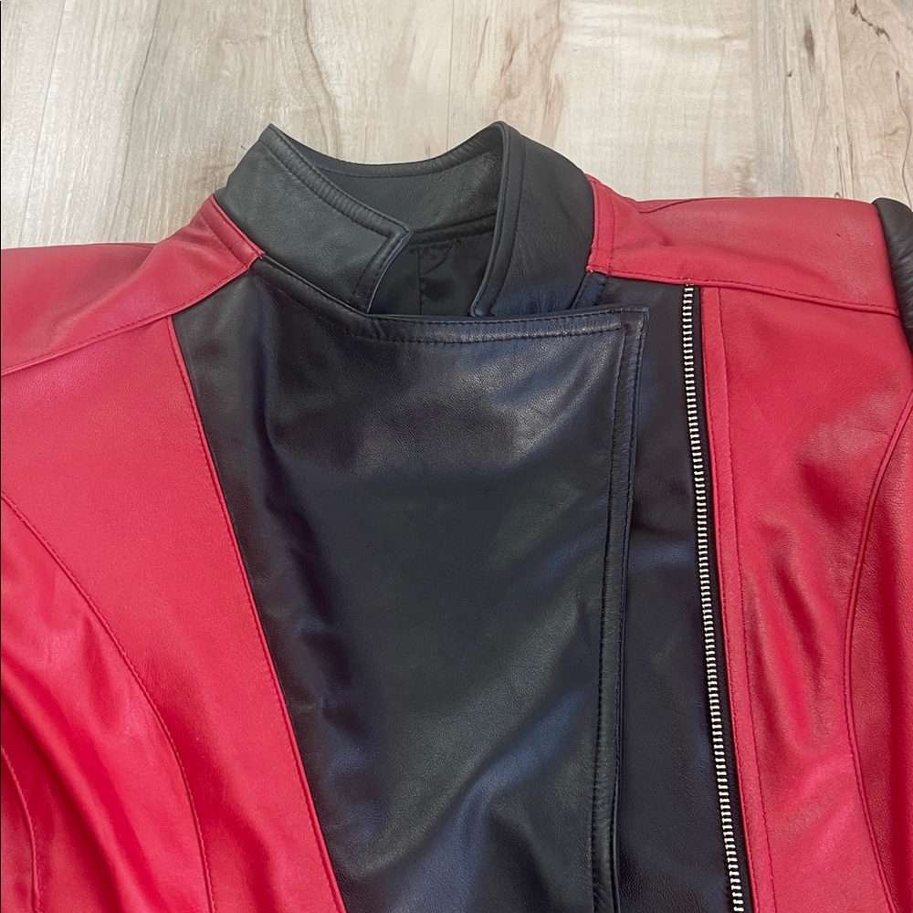 Handmade Genuine Lambskin Moto Jacket - Picture 2 of 6